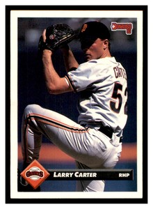 1993 Donruss #76 LARRY CARTER RC San Francisco Giants ~E6C