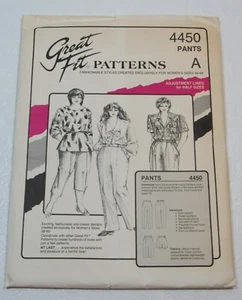 Pantaloni corti modello cucito 4450 ottima vestibilità tg. 38-60 vintage non tagliato - Foto 1 di 6