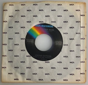 Lynyrd Skynyrd - Ronnie VanZant / What's Your Name / MCA 1977 45rpm / Mint - Picture 1 of 5