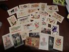 ww1 postcard hoard from REG ! SILKS EMBROIDERED AND  WOVEN  NICE TO RESEARCH 