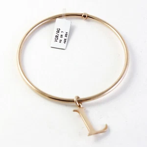 Bracciale rigido Vanto Gioielli in argento 925 rosé con lettera "L" - Imagen 1 de 1