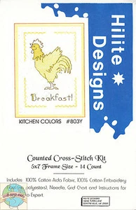 Kit Punto de Cruz ~ Colores Cocina - ¡Desayuno! Gallo #HD803Y ¡OFERTA FUERA DE SERVICIO! - Imagen 1 de 2