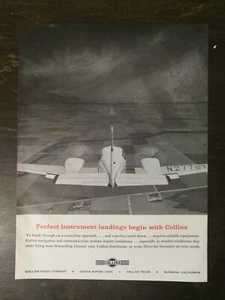 Vintage 1961 Collins Airplane Communication & Navigation Systems Original Ad - Picture 1 of 1