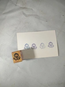 Vintage Rubber Stamp Smiling Child at Play  Stamping Up 1999  - Picture 1 of 3