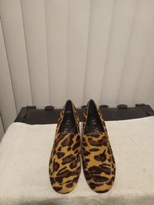 Sole Society Women's Leopard Print Calf Hair Brown Pumps Size 7 M - Picture 1 of 6