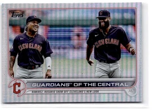 2022 Topps Update Guardians Of The Central #US302 Rainbow Foil Guardians - Picture 1 of 2