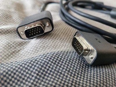 VGA-Kabel Monitorkabel, Computermonitorkabel, Stecker auf Stecker, ca 170 cm - Bild 1 von 4