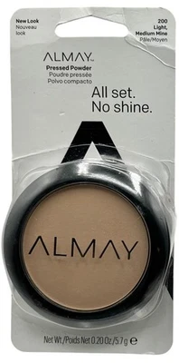 Almay Pressed Powder All Set No Shine 200 Light Medium Mine - Image 1 of 2