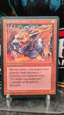 CRIMSON KOBOLDS Italian Version MAGIC The Gathering SUMMON 1995 Trading Card MTG - Image 1 of 2