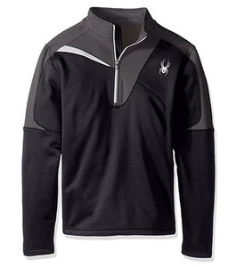 NEW SPYDER Charger Threma Stretch T-Neck Pullover Fleece 1/2 zip Mens - Picture 1 of 3