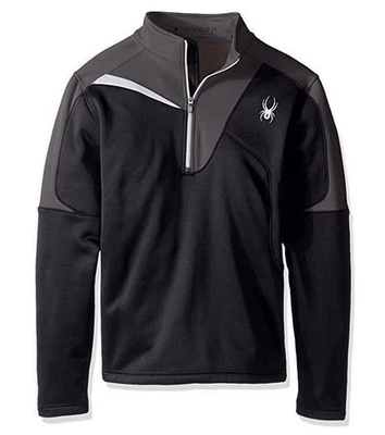 NEW SPYDER Charger Threma Stretch T-Neck Pullover Fleece 1/2 zip Mens - Image 1 of 3