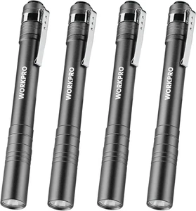 WORKPRO LED Pen Light, Aluminium Stift Taschenlampen, Taschenlampe mit Clip für - Bild 1 von 12