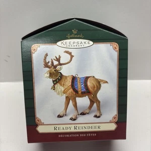 2001 Hallmark Keepsake Ready Reindeer Christmas Ornament NEW IN BOX AA3 - Bild 1 von 2