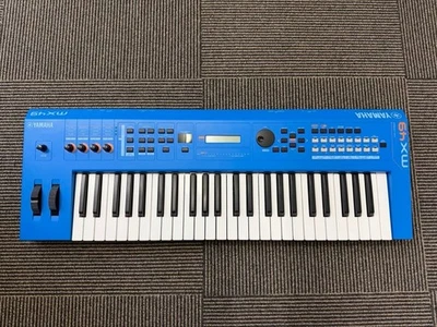 Yamaha MX49 BU Blue Rare Color 49-Key Synthesizer w/ Case Used Tested Working JP - Image 1 of 4