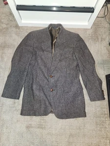 vintage pendleton wool Jacket Leather Elbows Made In Usa Size 40  🇺🇸  - Picture 1 of 10