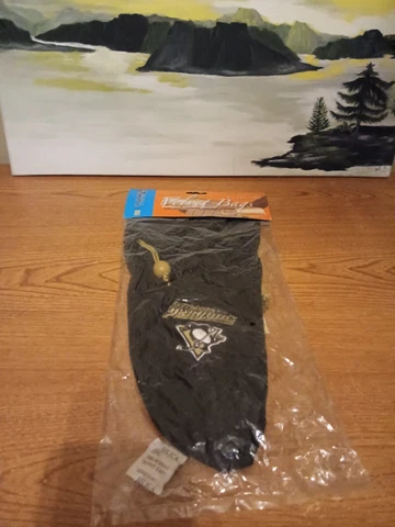 Pittsburgh Penguins Velvet Bag. For equipment stocking handbag purse etc Cover
