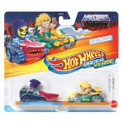 Hot Wheels Racer Verse Masters of The Universe Skeletor & He-Man 2 Pack 1:64  - Image 1 of 4