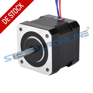 Motor paso a paso STEPPERONLINE Nema17 36Ncm 1,8 grados 1,68A bipolar Φ5mm eje D CNC - Imagen 1 de 4