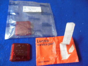 NOS Lucas Red Sidemarker Lenses (2) Triumph GT6 Spitfire Lotus Elan 54580315