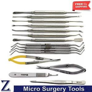 Dental Implant Periosteal Elevator Lucas Curette Microsurgery Scissors Forceps - Picture 1 of 7