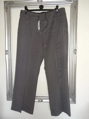 David Emanuel ladies Brand new brown mix trousers size 18 waist size 36" - Image 1 of 4