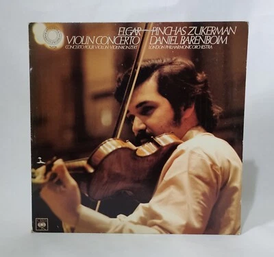 Elgar - Violin Concerto (Pinchas Zukerman/Daniel Barenboim) - Music Vinyl Record - Image 1 of 4