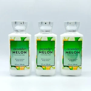 Paquete de 3 lociones corporales Bath & Body Works pepino melón 8 oz - Imagen 1 de 3
