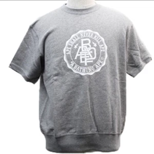 A BATHING APE Cut and sewn grey short sleeve sweatshirt M unused used - Picture 1 of 5