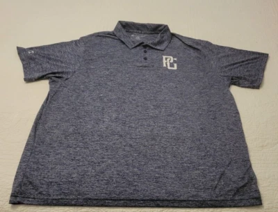 Nova Camisa Polo Masculina PG Perfect Game Baseball Botão Azul 2 Extra Grande 2 XL NOS - Imagem 1 de 4