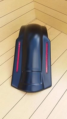 Harley Davidson Extended No Cut Out Led Rear Fender For Touring Bikes 96-2013 - Image 1 of 4