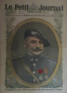 WW1 ENGRAVING LE PETIT NEWSPAPER 1917 GENERAL BRISSAUD DESMAILLET CITIES ITALY - Picture 1 of 2