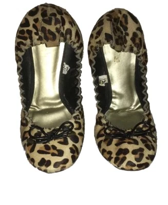 MERONA Leather Ballet Flats~Cheetah Print~Size 6 - Image 1 of 3