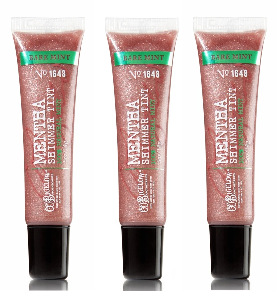 Bath & Body Works C.O. Bigelow 3 Pack Mentha Shimmer Tint Bare Mint #1648 - Image 1 of 1