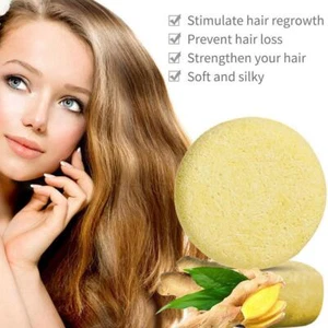 1xGinger Shampoo Bar For Hair Loss Shampoo Soap Natural Ingredients Nice P9C5 - Picture 1 of 12