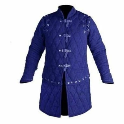 Thick Padded Gambeson Medieval Padded Full Sleeves Reenactment Halloween Gift - Image 1 of 3
