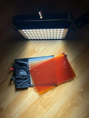 Litepanels Hilio High Output Studio LED fixture with DMX control w gels and case - Image 1 of 4