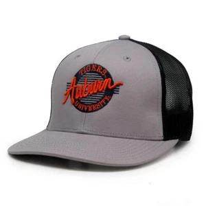 Auburn University Tigers Trucker Hat Grey and Black Mesh Trucker Cap - Picture 1 of 2