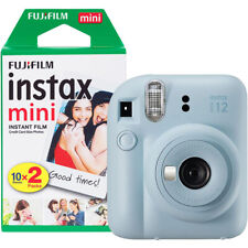 Fujifilm Instax Mini 12 Bleu + 1 film de 20 photos, appareil photo à impression 