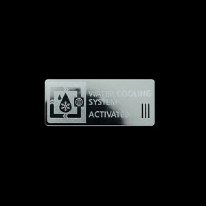 Water Cooling System Activated Metal Decal Sticker