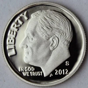2012 S Roosevelt Dime Proof Clad 10c US Coin Deep Cameo Key Date - Picture 1 of 2