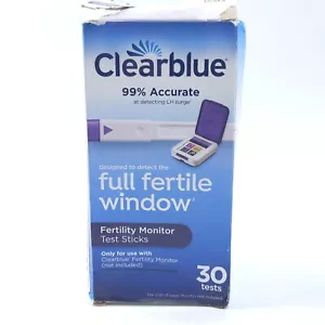 Clearblue Fruchtbarkeitsmonitor Teststäbchen 30 Stück Ablaufdatum 2026 Vollfenster Neu - Bild 1 von 6