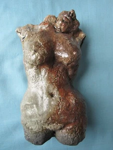Vintage Ceramic Nude Woman Sculpture by BAG LADY Expressionist Statue Studio Art - Picture 1 of 8