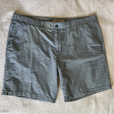 Island Republic Informal Frente Plano Chino Seesucker Pantalones Cortos Playa Verano Talla 42W Foto 1 de 4
