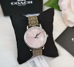 NWT COACH Women's Leather Watch's 14503404 Pink 14503408 Red - Picture 1 of 7
