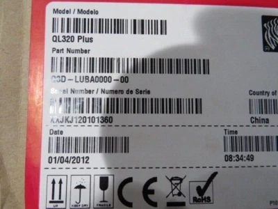 Brand New Zebra QL 320 Plus Mobile Thermal Printer Bluetooth Q3D-LUBA0000-00 - Image 1 of 4