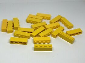 LEGO: 20x Brick 1 x 4 - Ref 3010 Yellow - Set 6075 375 361 342 71016 374 1592