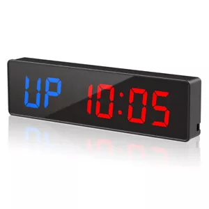 SeeSii 2" LED Digit Gym Timer Stopwatch Work for Outdoor/Home Fitness Cycling - Picture 1 of 8
