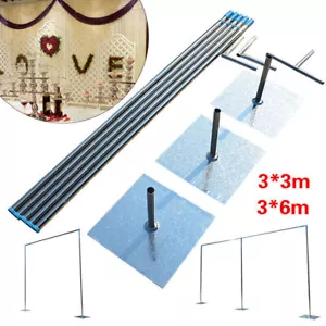 Kit tubi supporto sfondo professionale 10'x10'/10'x 20' tubo di sfondo resistente - Foto 1 di 35