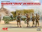 Standard B "Liberty" With Wwi Us Infantry (Plastic Model Kit)  1/35 Icm 35652