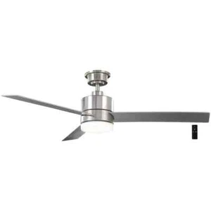 Hampton Bay Madison 52 in. Indoor Brushed Nickel Ceiling Fan LED w/Remote - Picture 1 of 8